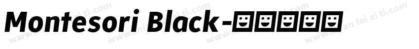 Montesori Black字体转换